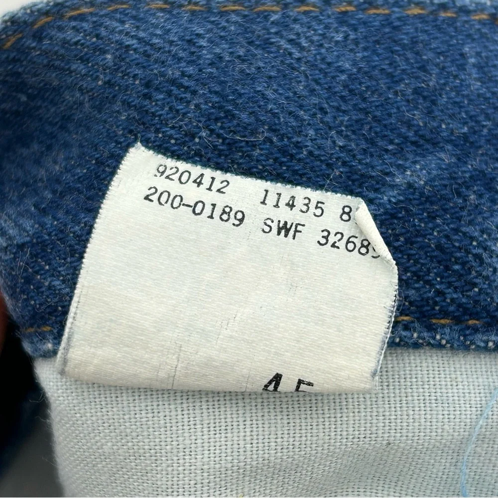 Vintage‎ Lee Jeans Mens 38x32 Blue Dark 200-0189 Western 80s Union Made Straight